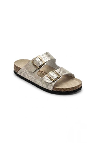 wizard slippers صنادل للجنسين من الجلد ونعل من الفلين