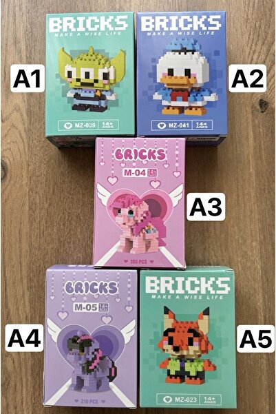 Kmod Life Bricks Mini Puzzle Yapboz Seri Karakterleri (Seçeceğiniz 1 adet ürü...