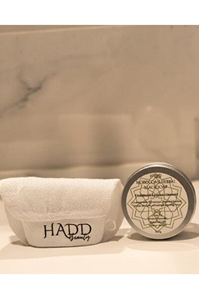 HADD Beauty طقوس الحمام المغربي التقليدية – مجموعة صابون أسود عشبي مع قفاز ال...
