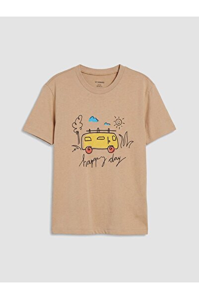LC Waikiki Crew Neck Printed Boy's T-Shirt