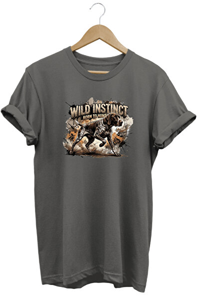 remonz Dog Wild Instinct Printed Tshirt Nature Camping Hunter Figure T-Shirt