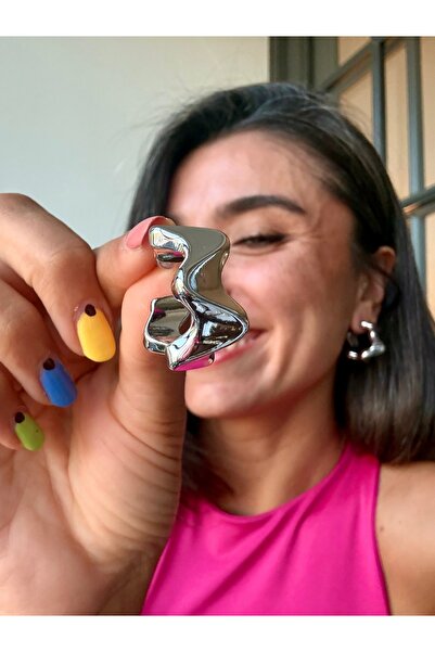Merishe Jewerly أقراط فضية مستوردة مربعة الشكل غير متماثلة مضادة للحساسية وخف...