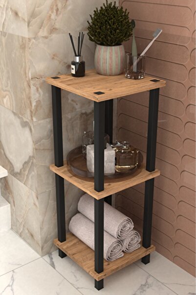 Remaks Viva 3 Katlı Çok Amaçlı Banyo Rafı Organizer-BEYAZ