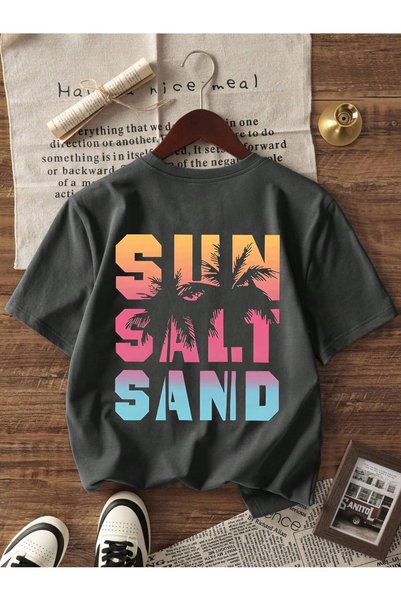 SVART WEAR Printed Black - White - Pink 3-Piece Children's T-Shirt 100% Cotton Short Sleeve Knitted Crew Neck