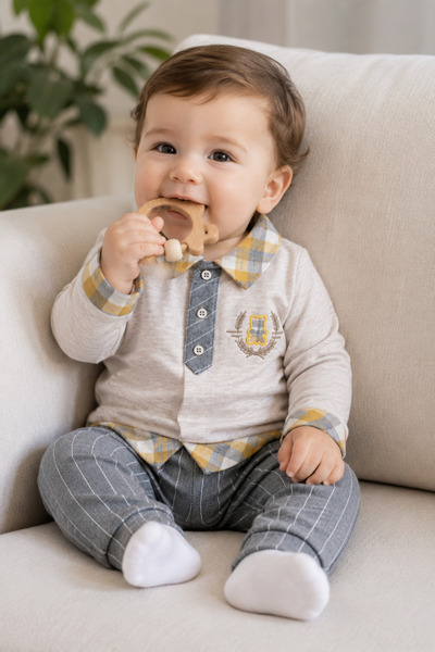 Babyhola Baby Boy Children's Set Cotton 14028