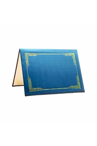 genric Pack of (Ten) Plain Green Rigid Certificate Covers with Gold Foil Stam...