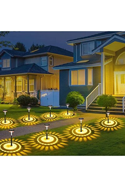 Vivendo Set 2 lampi solare Led RGB pentru gradina cu doua moduri de lumina