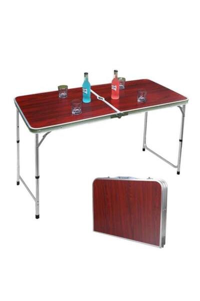 Vivendo Masuta pliabila picnic din aluminiu, tip servieta, 60 x 120 cm