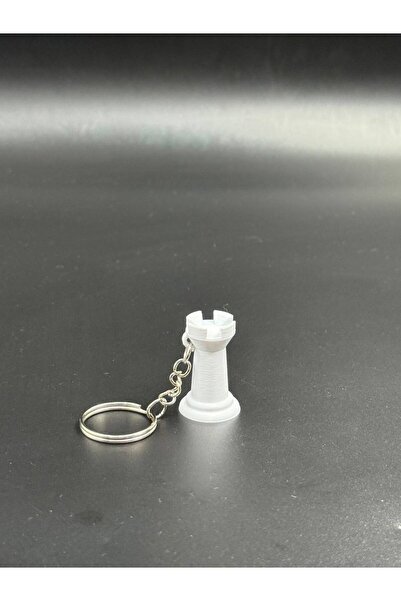 3D Atelier Chess Rook Design Keychain - Stylish and Decorative Figurative Key...