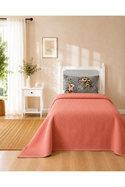 Esella Home | %100 Organic-Cotton | Tek - Geniş Tek Kişilik Pike Takımı 3 Par...