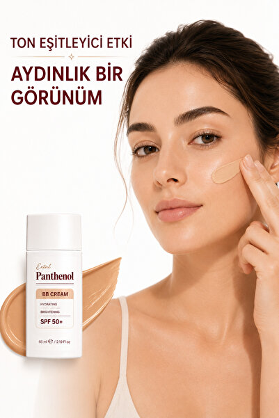 extal Panthenol BB Krem Medium Likit | SPF 50+ Uva/Uvb 50 ml | Nemlendirici Aydınlatıcı | Hafif Yapı Ton Eşitleyici Güneş Koruyucu
