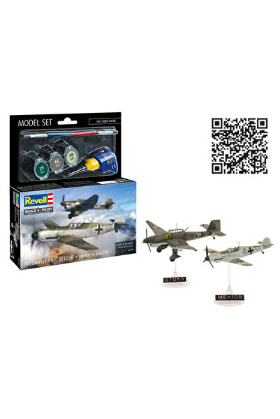 Revell Model Set Uçak Messerschmitt Bf109E Ju87B Stuka 63770