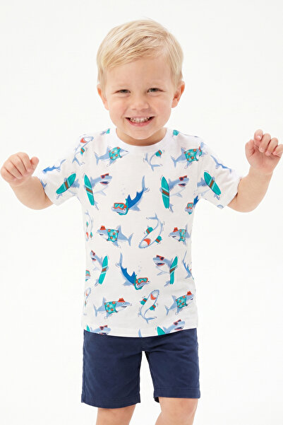 Kyron Cotton Printed Boys' T-Shirt / with Different Color and Pattern Options