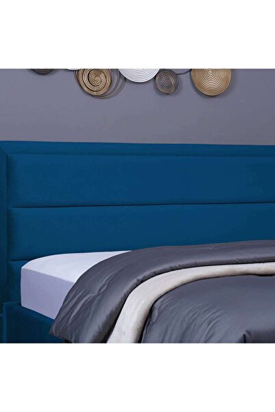 PAN HOME TROJAN HEADBOARD VELVET BLUE L-200 : H-125 CM