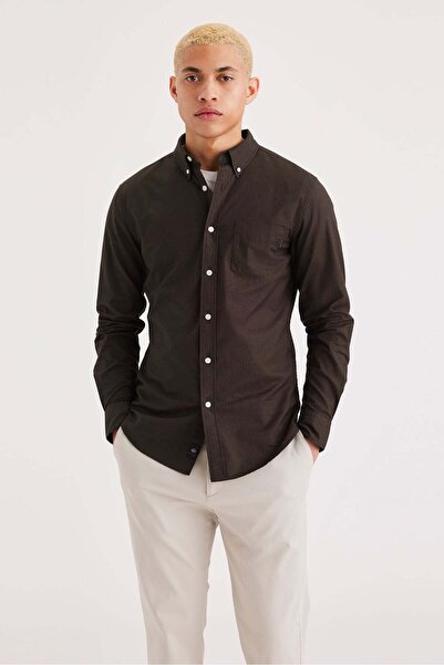 Dockers Cămașă Oxford elastică slim bej