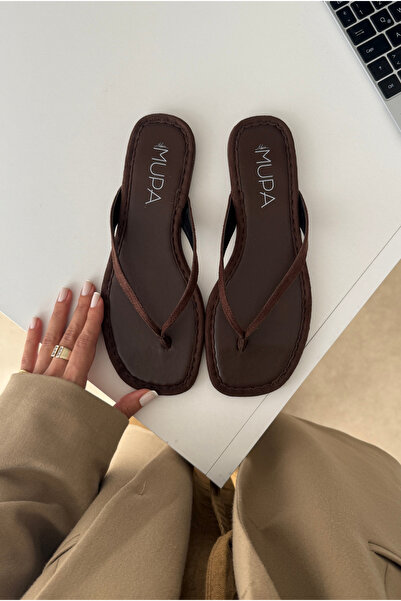 Mupa Shoes Kadın Terlik ACI KAHVE SÜET