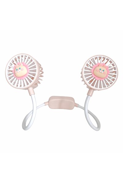 Naimeed Company Ventilator, cu baterie, Naimeed D5870, USB, Roz, 60x600x40mm