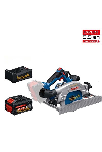 Bosch GKS 18V-57-2 GX 1x5,5 Ah Expert Akülü Raylı Açılı Kesim Akülü Daire Tes...
