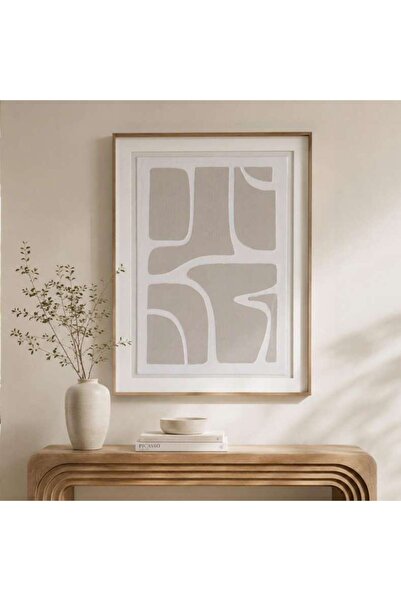 PAN HOME Nostalgic Framed Wall Art 60x80cm - Beige