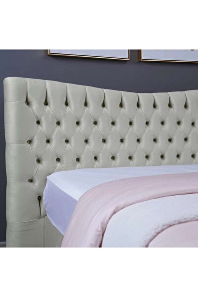 PAN HOME MARS HEADBOARD VELVET WHITE L-140 : H-125 CM
