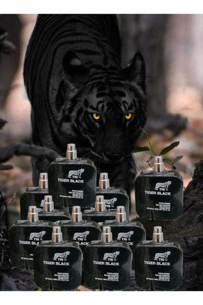 trı 12 Pieces Tiger Black Perfume 100ML