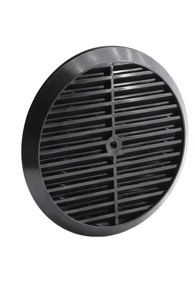 Yayke Natural Gas Combi Ventilation Round Kitchen Glass Vent Black 18 cm Air Flow Channel Safety