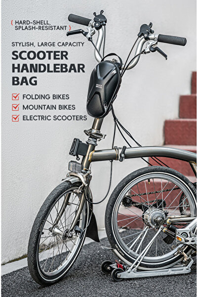 ROCKBROS 1.3L Elektrikli Scooter Gidon Çantası - 200g Ultra Hafif Sert Kabuk ...