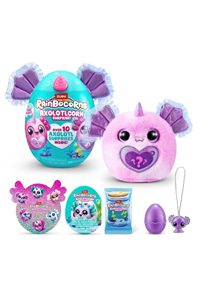 Rainbocorns Jucarie de plus surpriza, Rainbocorns, Axolotlcorn, 10 surprize