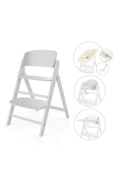 Cybex Scaun înalt pentru bebeluși Click & Fold 4 în 1 - Tot alb