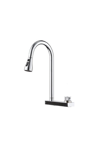 Penta Spiral Chrome Waterfall Sink Faucet 1330