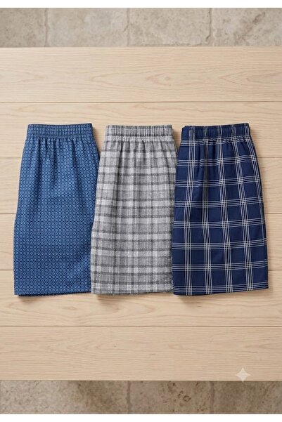 Serena Pantaloni pijama barbat 3/set-multicolor