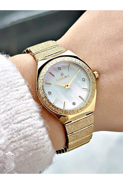 Essence Special Design Steel Cord Gold Color Women Wrist Watch D1145Mr