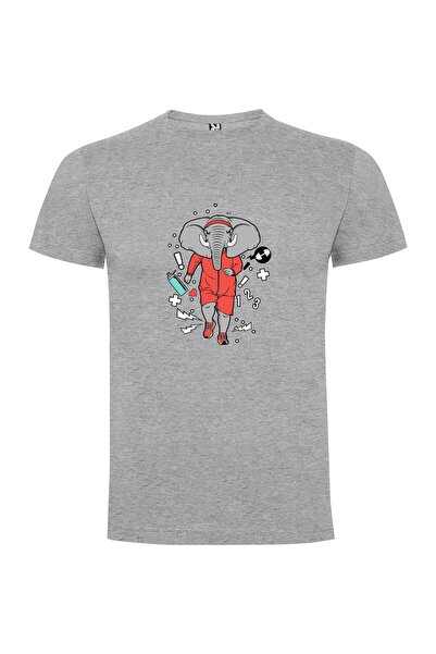 iLovePrints Red Elephant King Tshirt