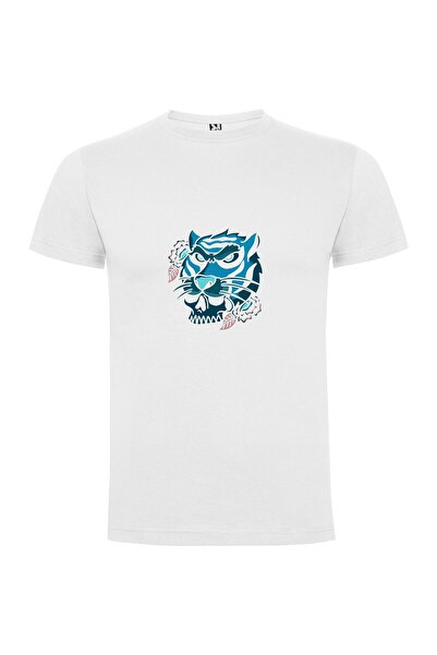 iLovePrints Floral Fanged Felid Tshirt
