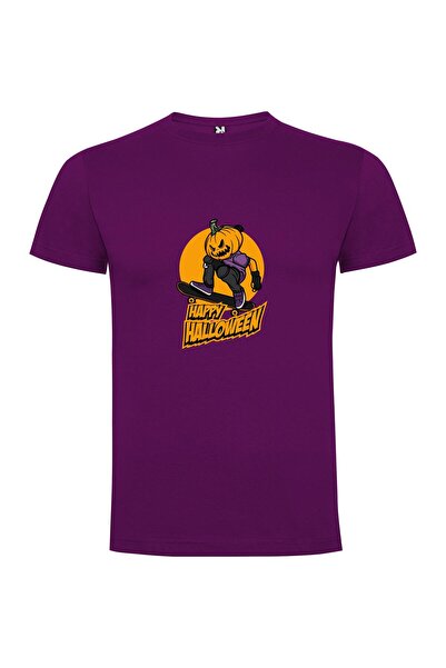 iLovePrints Pumpkin Skateboard Spectacle Tshirt