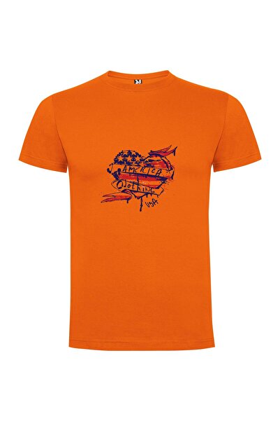 iLovePrints Patriotic Heart Art Tshirt