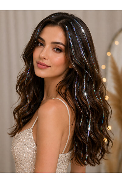 BUCHE Tinsel Işıltılı Saç Bağlamalı
