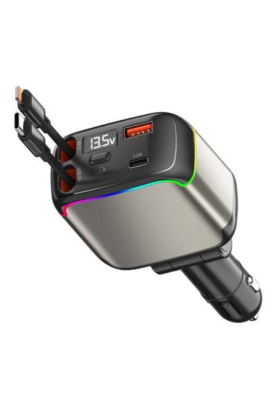 GULF GALLERY TONEOF Retractable Car Charger for Cigarette Lighter, 137W Total...