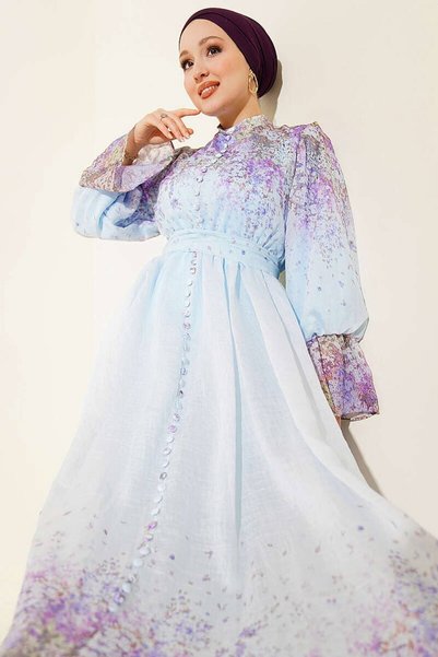 Zübeyde Sayın Women's Floral Patterned Tulle Dress