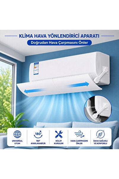 MultiZone Klima Yönlendirici Deflektör Hava Dağıtıcı Düzenleyici Aparat Ayarl...