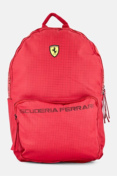 Scuderia Ferrari Men Brand Logo Backpack, Red