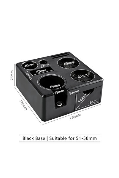 Choice 51-58mm Black Coffee Tamper Station Portafilter Holder 51mm 54mm 58mm ...