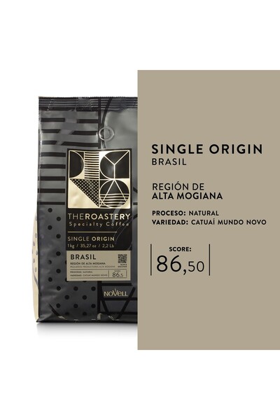 CafesNovell Cafea Boabe Single Origin Brasil The Roastery Procesare Naturala 1Kg