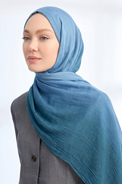 ARMANDA Pure Comfort Viscose Shawl - Petrol Blue-Petrol Green