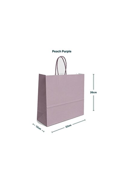 sunpack Paper Gift Bags – Peach Purple 32×12×26 cm – Pack of 12