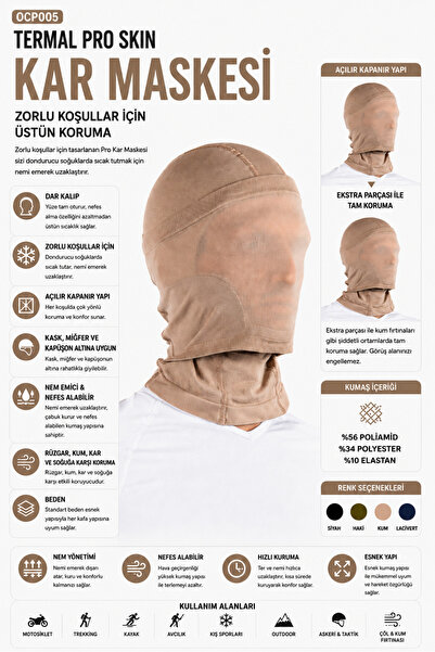 OIL COMPANY Unisex Full Protection Snow Mask Windproof Thermal Balaclava