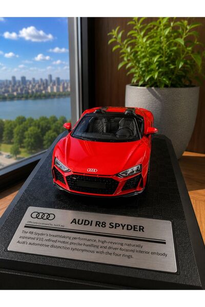scntoys Audi R8 Spyder Diecast Model Car 1:26 Scale Boxed with Special Stand ...