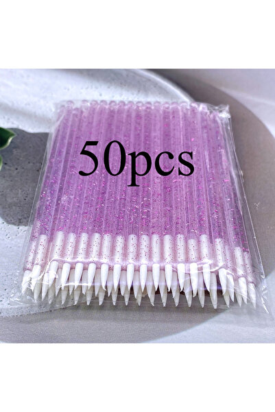 Choice 50pcs Purple 50/300pcs Eyeliner Brushes Eyelash Eyeshadow Applicator L...