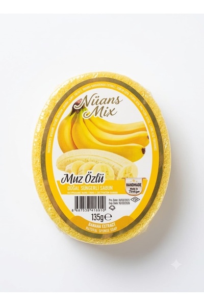 Muz Özlü Süngerli Sabun 135g