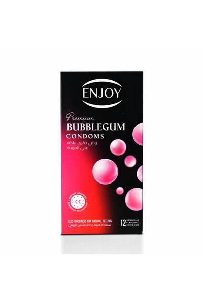 Enjoy Ainjoy 12Pcs Premium Condoms Flavor Sensation Gum